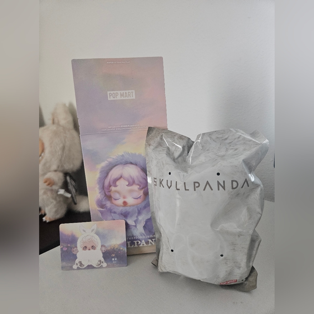 Skullpanda Popmart Keychain In Mist - Picture 2 of 5